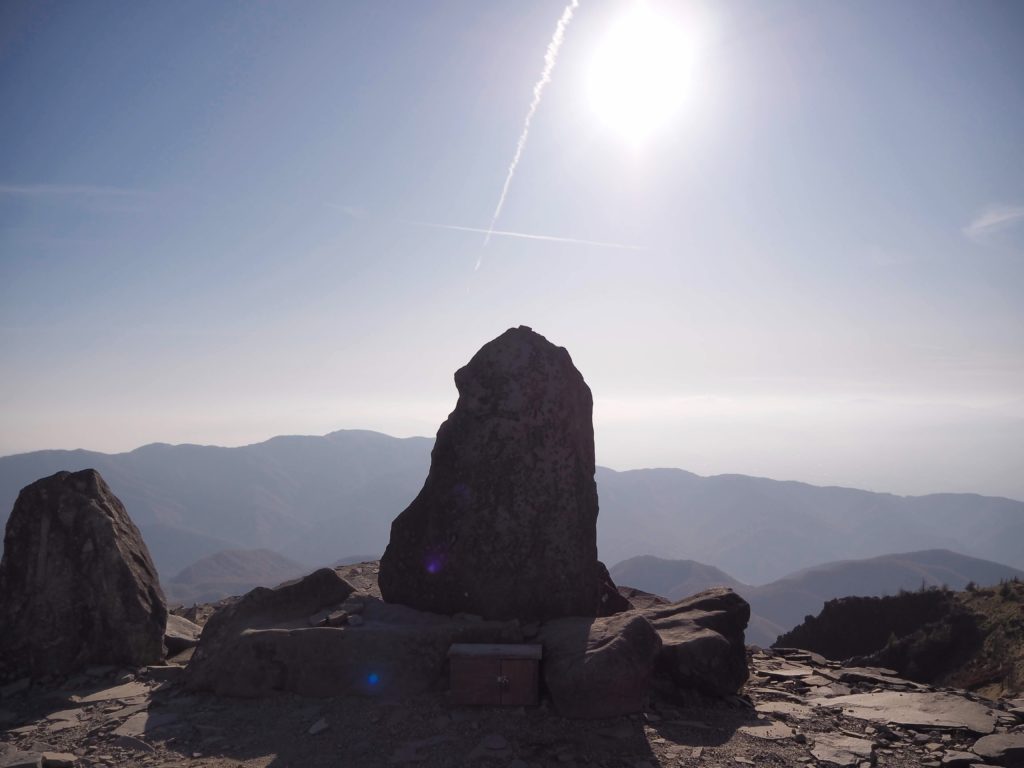 美ヶ原　王ヶ頭　山頂標識